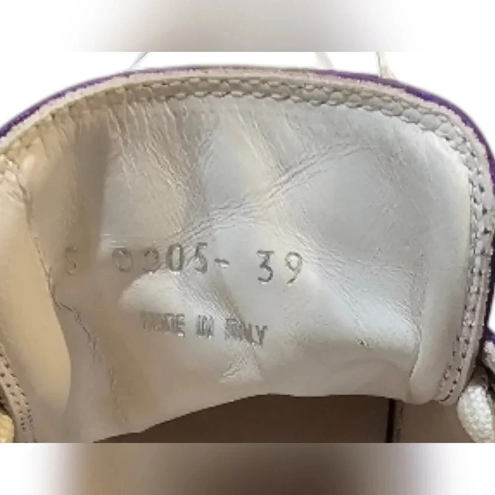 No. 21 - Billy Satin Purple Designer Luxury Chunky Sneaker​​ - Picture 6 of 10